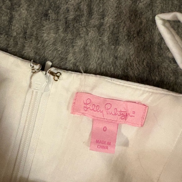 Lilly Pulitzer White Dress with Gold Accents - Picture 2 of 12